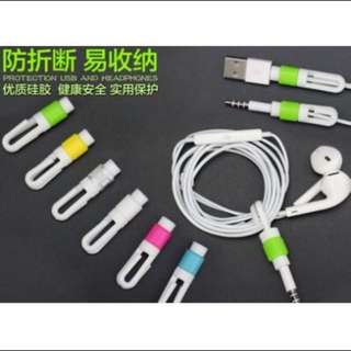 ‼️買五送一‼️ 耳機線套 i線套 耳機收納 九色任選