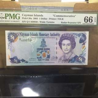 2017 2014 CAYMAN ISLANDS 1 DOLLAR P-38d UNC /> QUEEN E II FISH ROCKY CLIFF