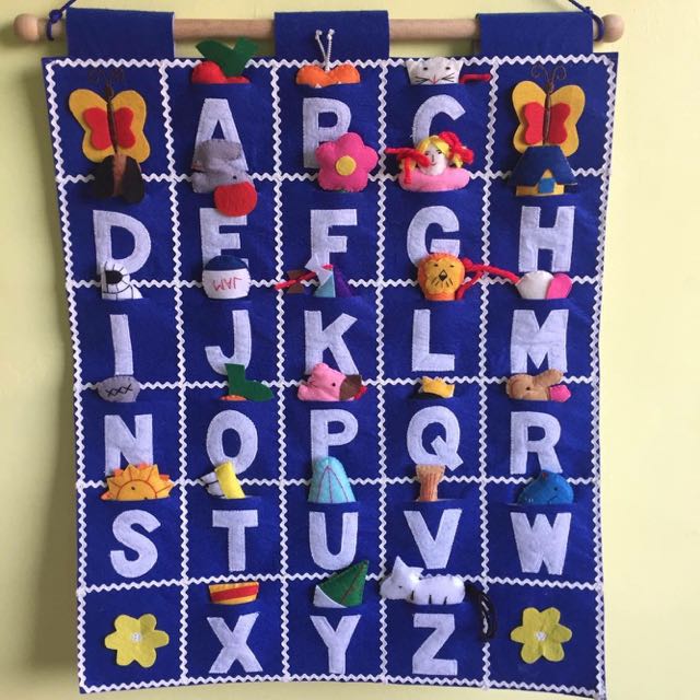 Alphabet Cloth Chart, Babies & Kids, Infant Playtime on Carousell