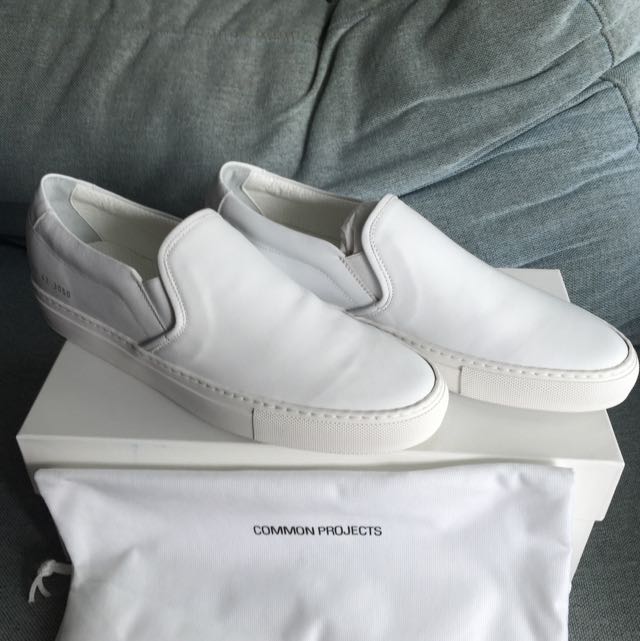 common projects leather slip on