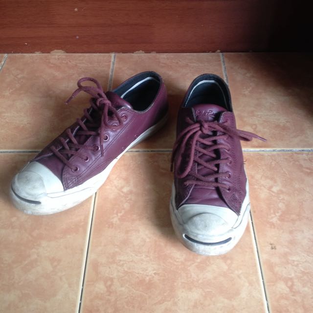 Converse jack purcell on sale burgundy
