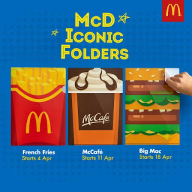 🆕McDonald's® 🇲🇾 Iconic Folder, Hobbies & Toys, Stationery & Craft ...