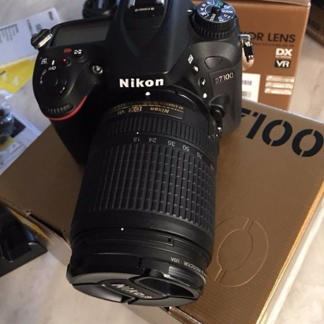 nikon d7100 24 1 mp digital slr camera black kit w af s dx 18 140mm 50mm 1 8