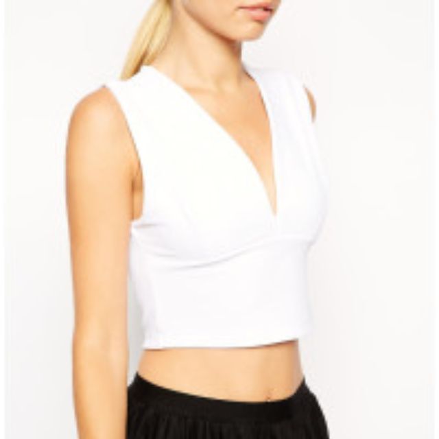 asos plunge top