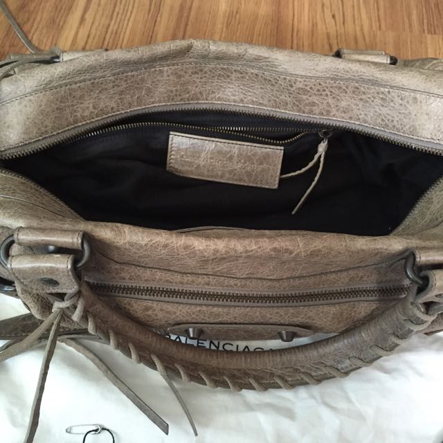 Balenciaga Blue Leather Twiggy City Bag