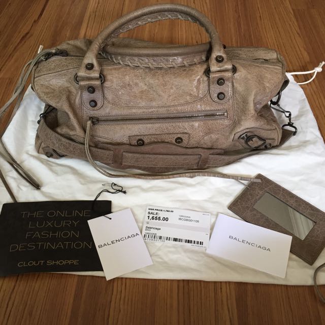 Balenciaga Blue Leather Twiggy City Bag main image 1
