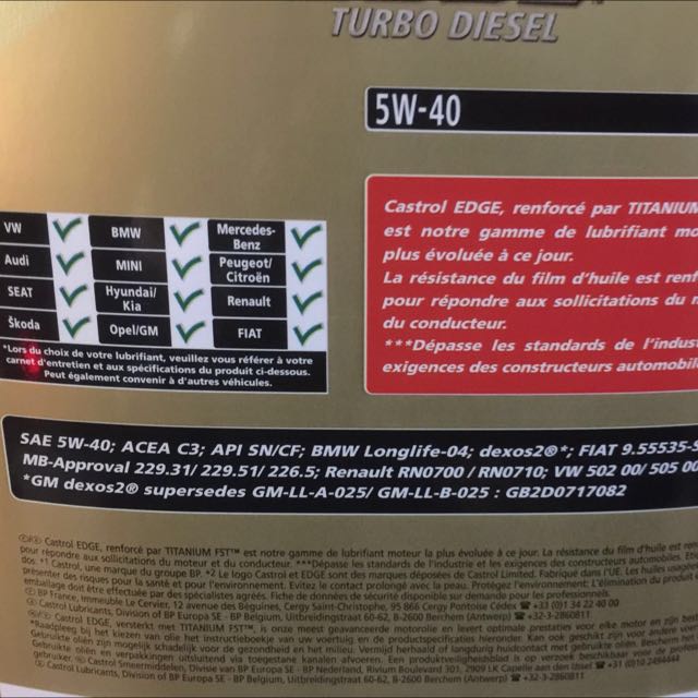 Castrol Edge Turbo Diesel 5W40 5L