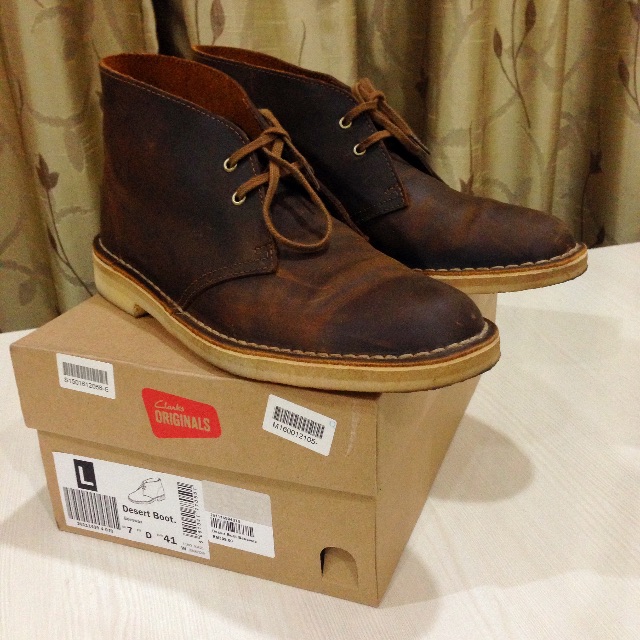 clarks desert boots beeswax sale