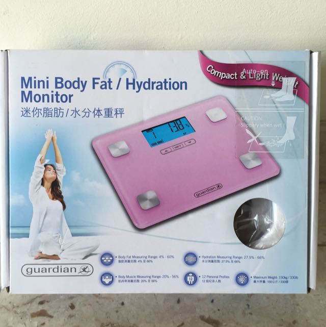 Guardian Digital Weighing Scale(Mini Fat/Hydration Monitor), Health & Nutrition, Health Monitors