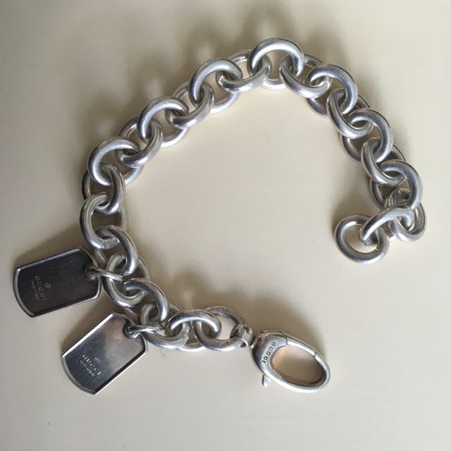 Gucci Double Dog Tag Bracelet
