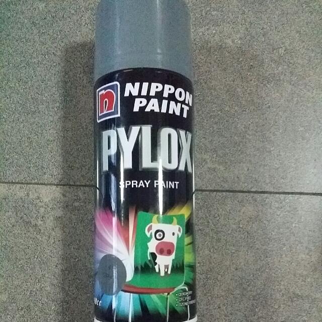 NIPPON PYLOX SPRAY PAINT (Grey Colour), Hobbies & Toys, Stationery