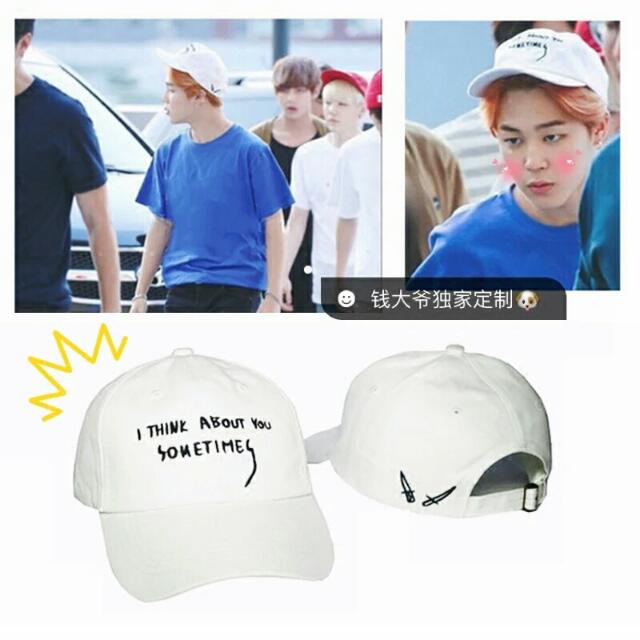 jimin baseball cap