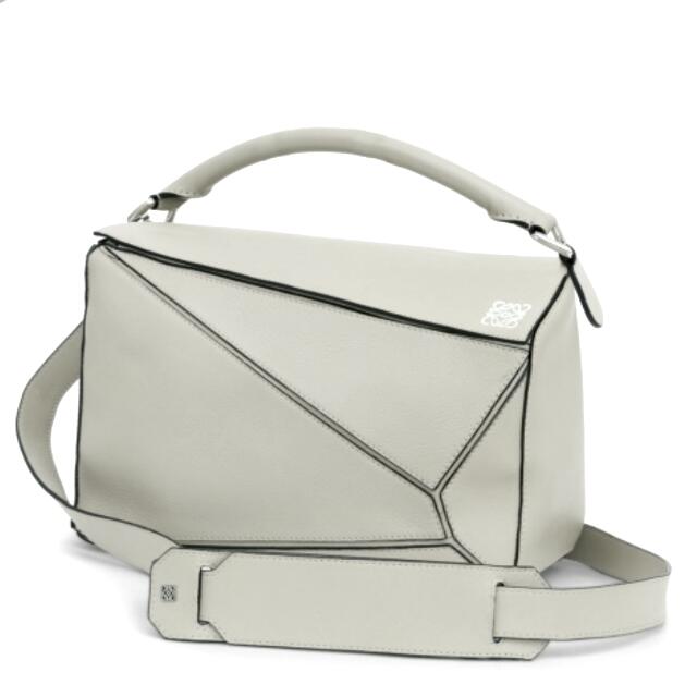White Loewe Puzzle Bag, Luxury on Carousell