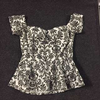 Black And White Top.
