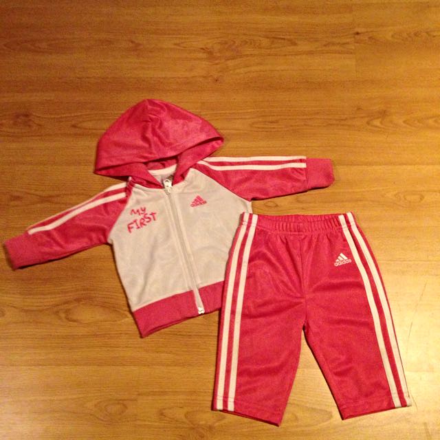 Adidas Girls My First Tracksuit Pink 
