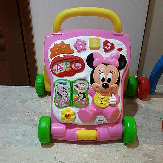 minnie mouse sit to stand walker