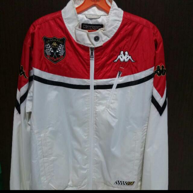 White and red kappa new arrivals jacket