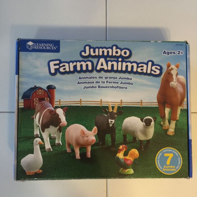learning resources jumbo farm animals
