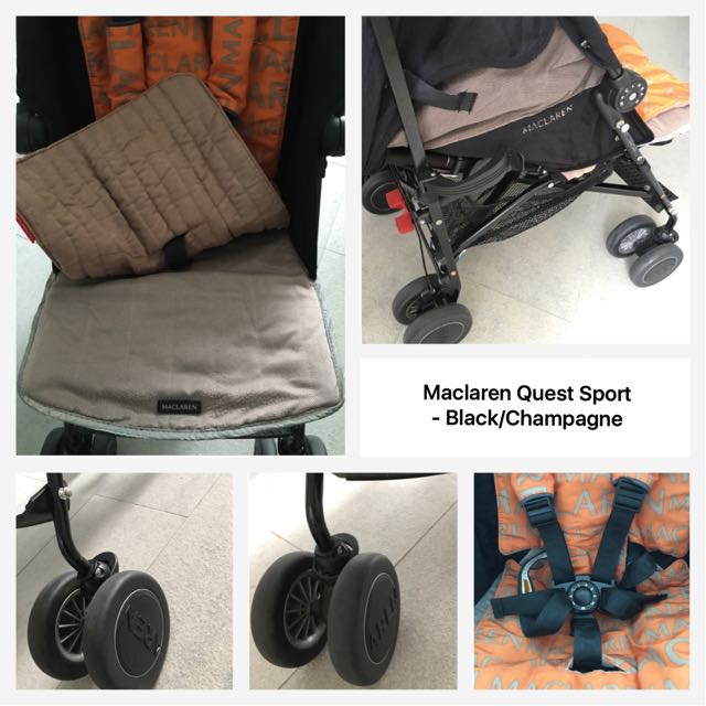 Maclaren Quest Sport Stroller in Black Champagne can be used from
