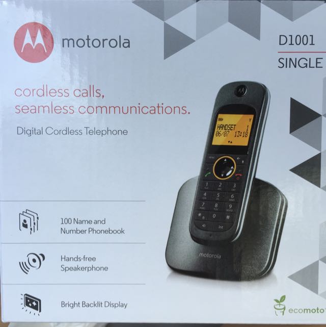 Motorola D1001 digital cordless telephone, Health & Nutrition, Health