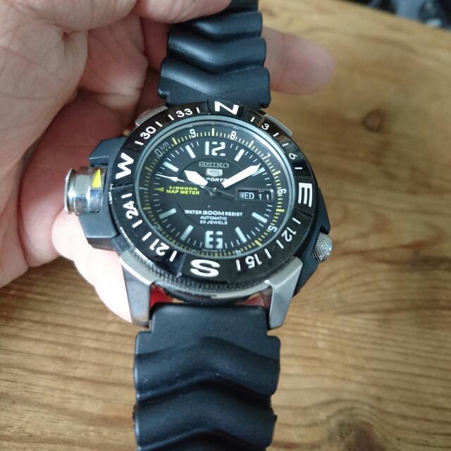 Seiko 5 200m Automatic Map Meter Mile Marker SKZ231K1 SKZ231K SKZ231 Mobile Phones Gadgets Wearables Smart Watches on Carousell