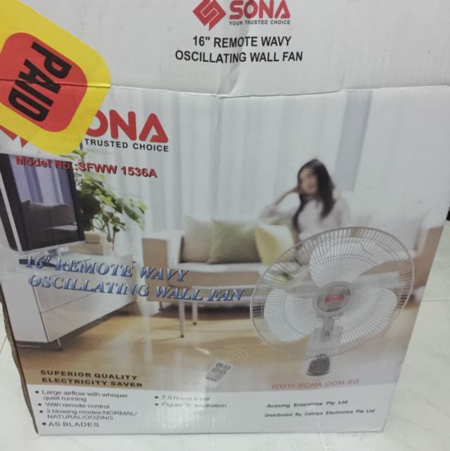 Sona 16 Remote Oscillating Wall Mount Fan Furniture On Carou - 16 Oscillating Wall Mount Fan With Remote Control Sona 16 Remote Oscillating Wall Mount Fan Furniture On Carou - 16 Oscillating Wall Mount Fan With Remote Control
