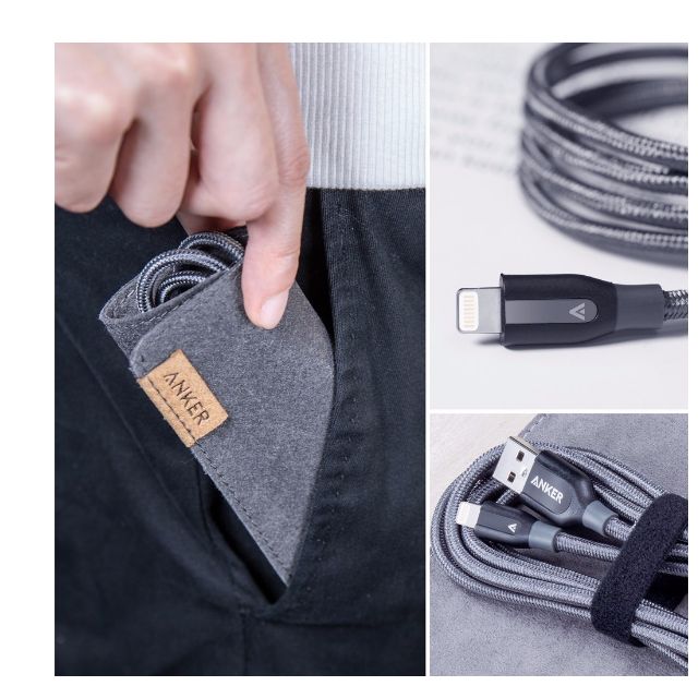 Anker Powerline+ Micro USB/USB-C/Lightning Cable (1-Year Warranty) (Category: Cables & Adaptors) located in Manila. Submitted by techsmartph (Listing ID 59938225, Image 1). Description: Micro USB (1ft/3ft/6ft/10ft) - P699/P799/P899/P1049 Lightning (1ft/3ft/6ft/10ft) - P999/P1099/P1299/P1449 USB-C to USB 3.0 (3ft/6ft) - P899/P1099 USB-C to USB-C (3ft) - P899 Gray/Red -Lasts 6X Longer: Reinforced stress points with a 6000+ bend lifespan make PowerL