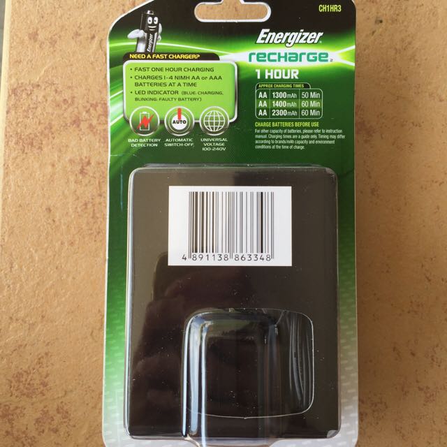 Energizer Recharge 1 Hour Battery Charger, Everything Else on Carousell