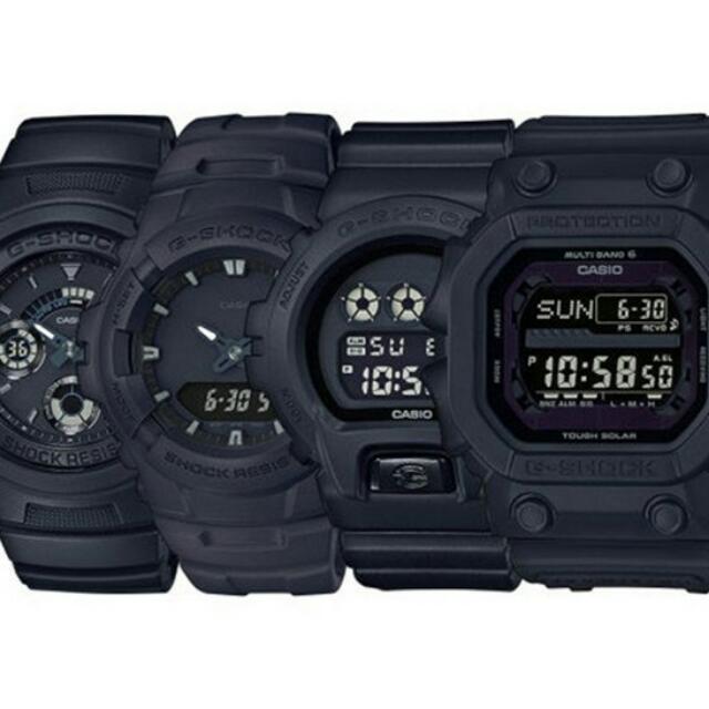 g shock matte black digital