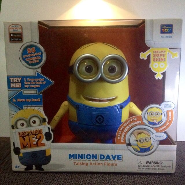 minion dave talking action figure