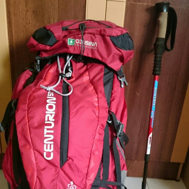 Carrier Tas Gunung Consina Centurion 50l Men S Fashion On Carousell