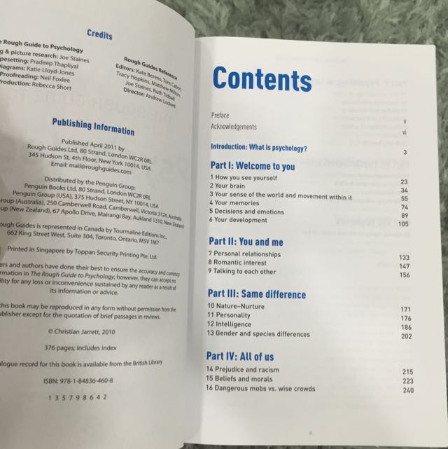 The Rough Guide To Psychology Books Stationery On Carousell