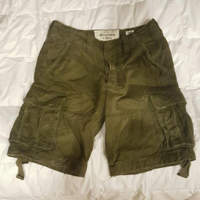 abercrombie and fitch mens cargo shorts