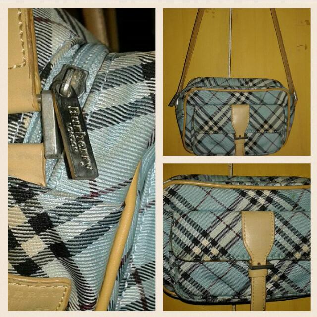 Burberry blue label sling bag sales