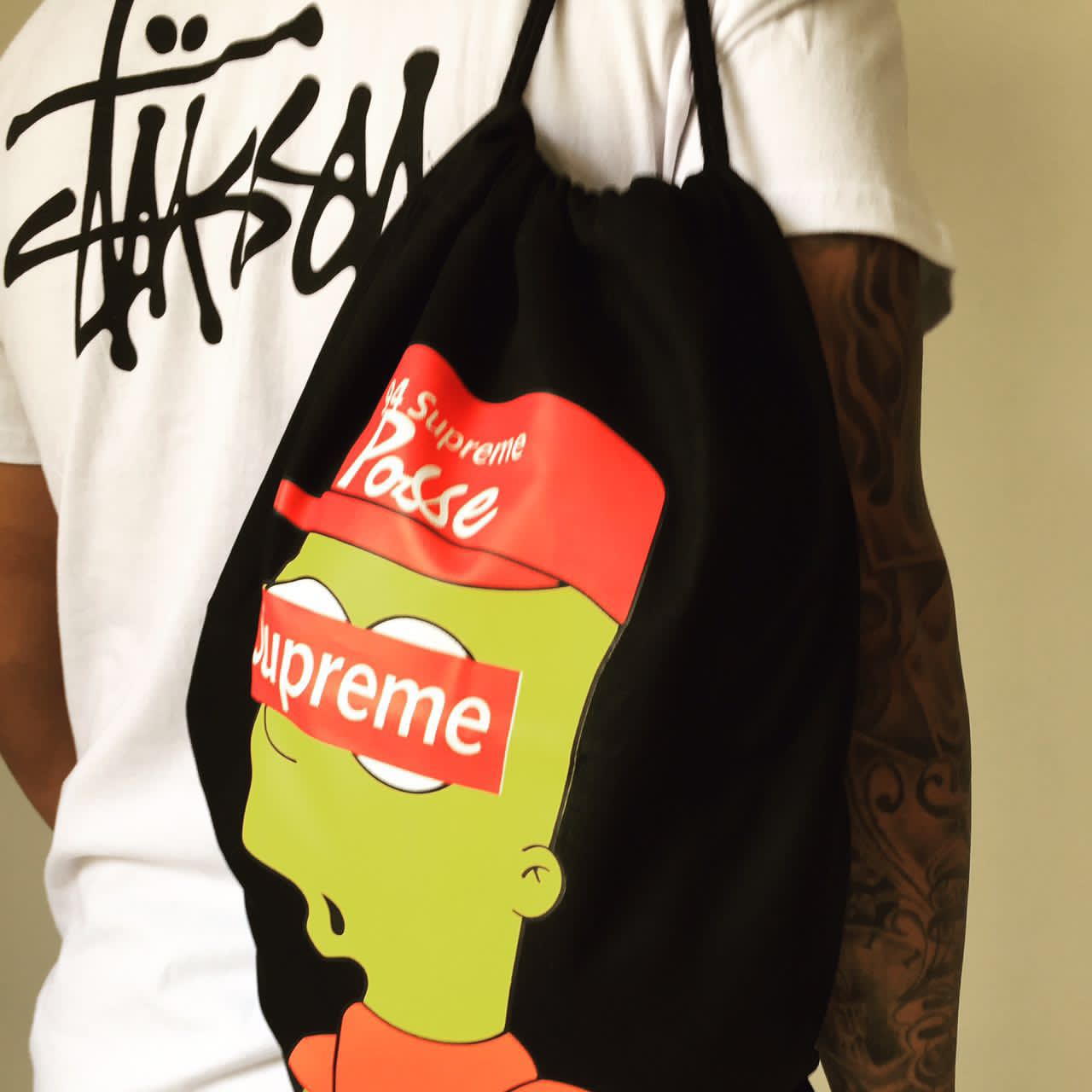supreme bart simpson bag