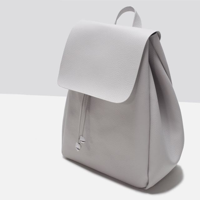 Zara grey backpack on sale
