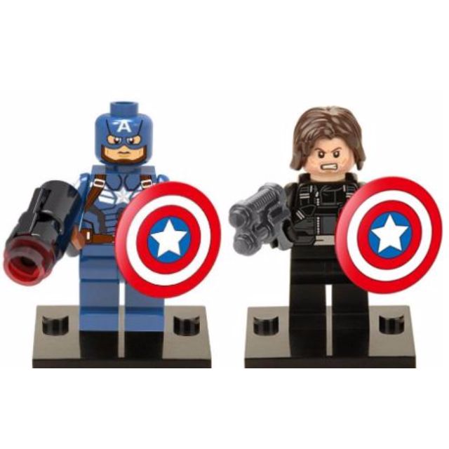 1 Set X Civil War Version Captain American And Winter Soldier