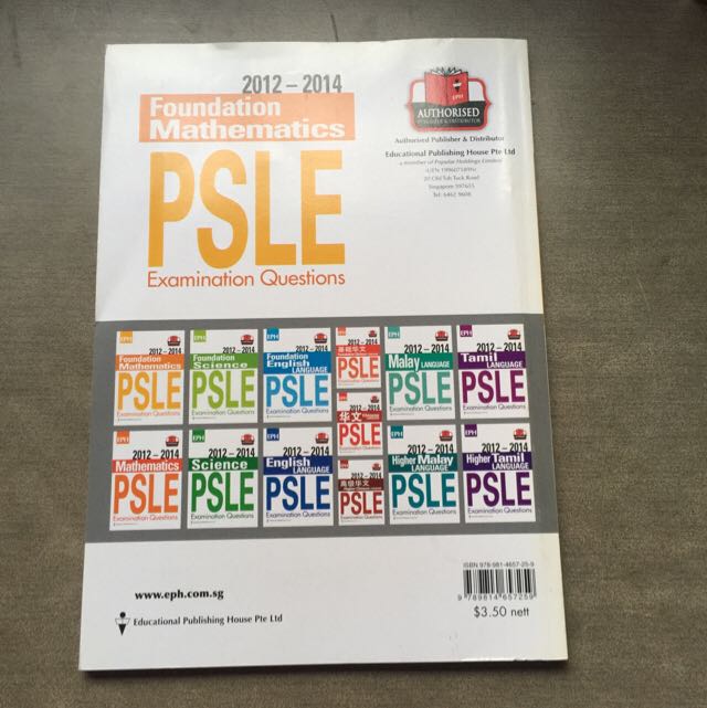 EPH Foundation math PSLE Exam Question Booklet, Hobbies & Toys, Books