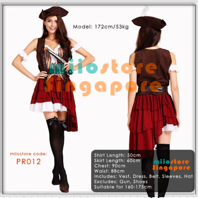 Rent Buy Pirates Costume Halloween Cosplay Dnd Corporate Events Singapore Halloween Costume Singapore Women S Fashion On Carousell