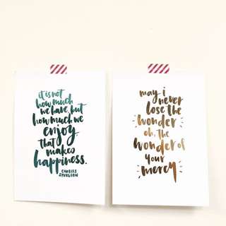 A5 Foil Pieces - Teal And Gold