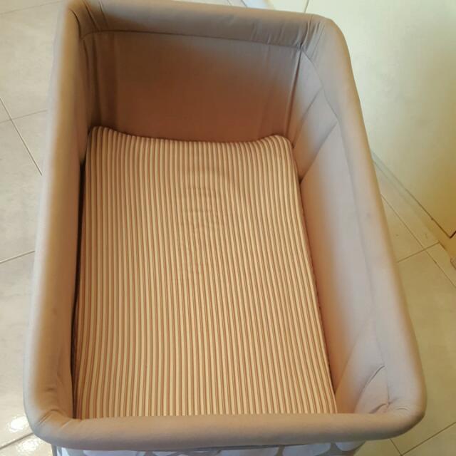 Bed Side Cot + Rocker, Babies & Kids, Baby Nursery & Kids Furniture, Cots & Cribs on Carousell
