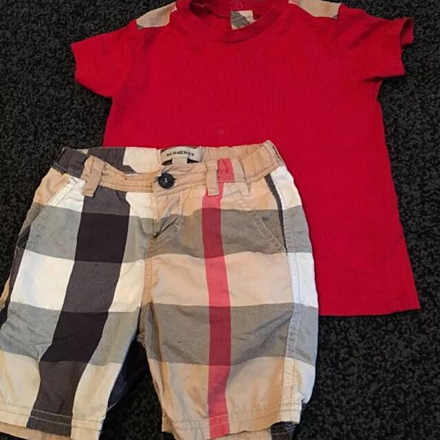 Burberry shorts kids hotsell 2016