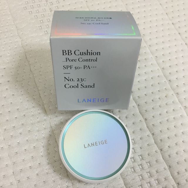 Laneige Bb Cushion Pore Control Spf50 Pa No 23c Cool Sand July 2016 Latest Release Health Beauty On Carousell