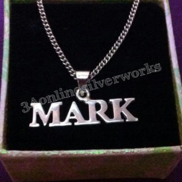 silverworks name necklace