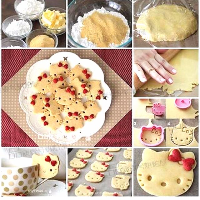 Hello Kitty Cookie Cutter 3d Cartoon Pull Press Cookie Cutter