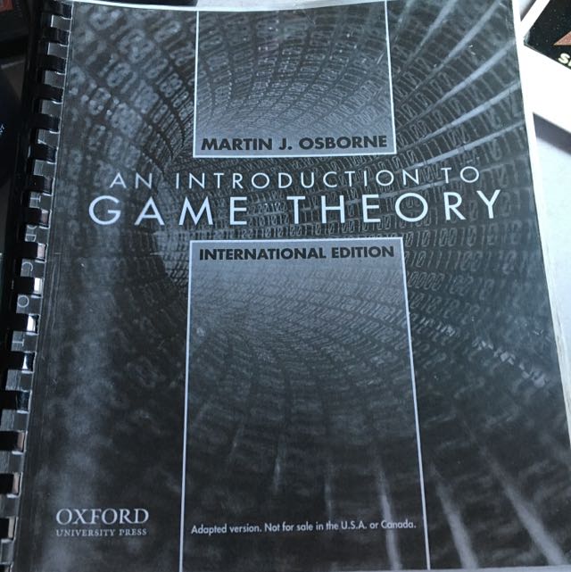 An Introduction To Game Theory, Hobbies & Toys, Books & Magazines ...