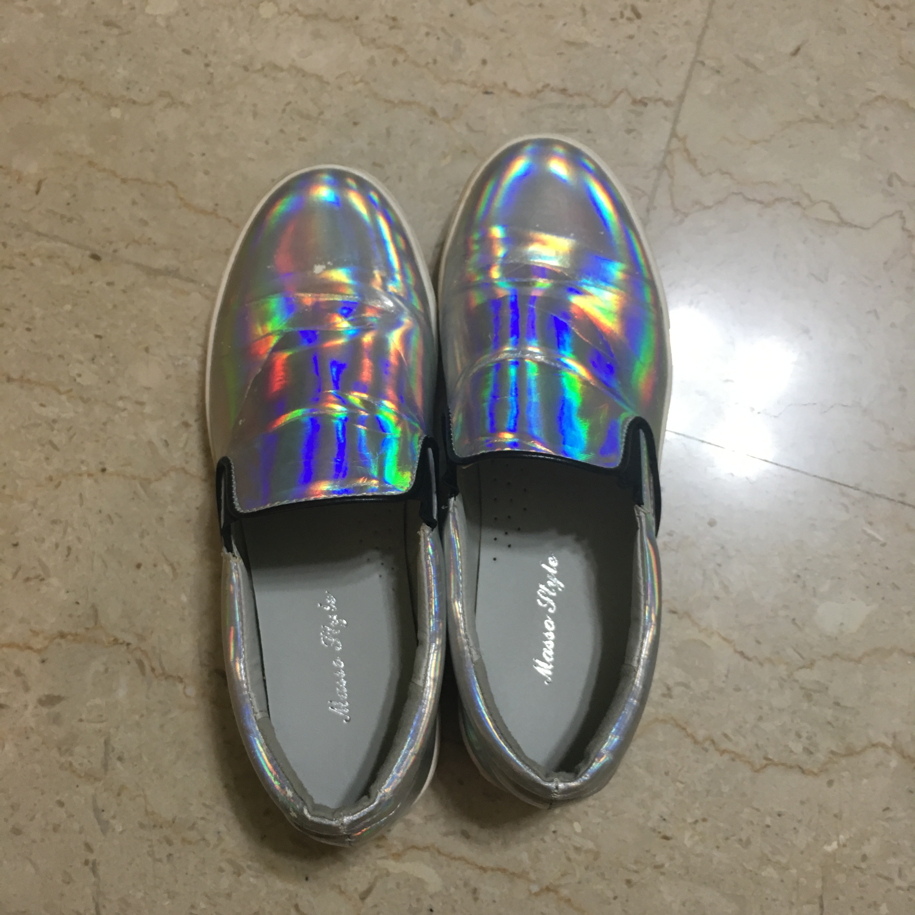 holographic loafers