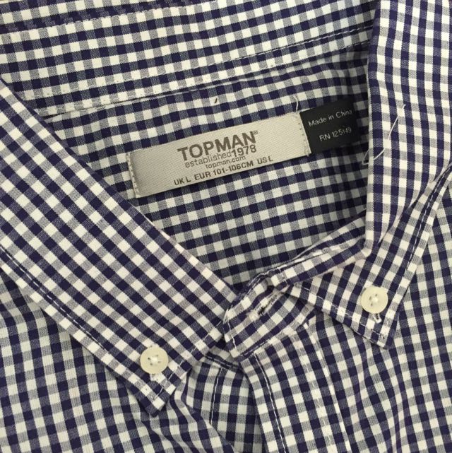 Topman Checkered Shirt, Men's Fashion, Tops & Sets, Formal Shirts on ...