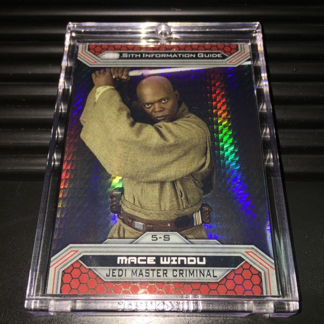 Topps Chrome /199 Limited Worldwide Mace Windu 5-S Star Wars Rare 