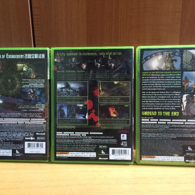 Xbox 360 Games Bundle - Shadowrun, Vampire Rain, Red Dead Redemption